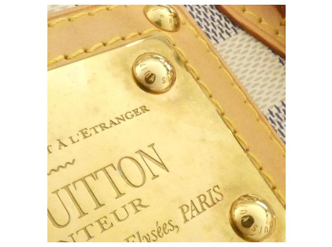 Sac à main Louis Vuitton Damier Azur Berkeley Bleu - vue 4