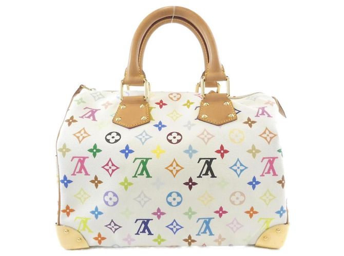 Louis Vuitton Multicolor Speedy Boston Bag Weiß - Ansicht 2