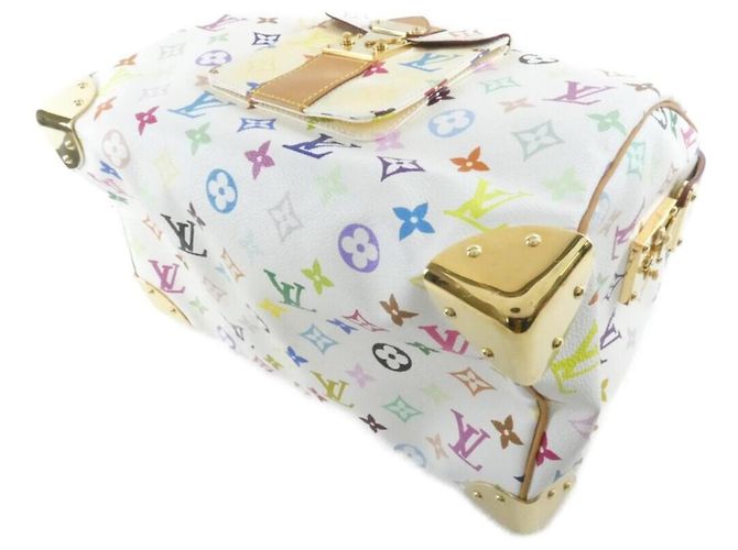 Louis Vuitton Multicolor Speedy Boston Bag Weiß - Ansicht 3