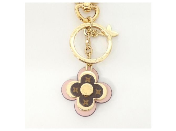 Portachiavi Louis Vuitton Monogram O'Elder Blooming Flower BB Marrone D'oro - vista 2