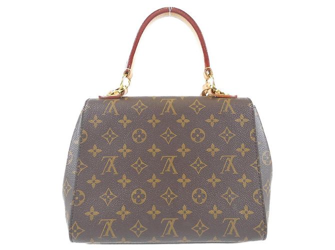 Sac à main Louis Vuitton Monogram Cluny BB Marron Écru - vue 2