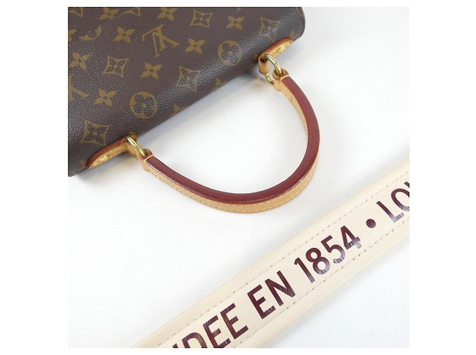 Sac à main Louis Vuitton Monogram Cluny BB Marron Écru - vue 5