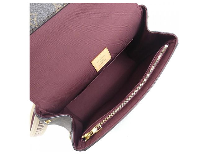 Sac à main Louis Vuitton Monogram Cluny BB Marron Écru - vue 9