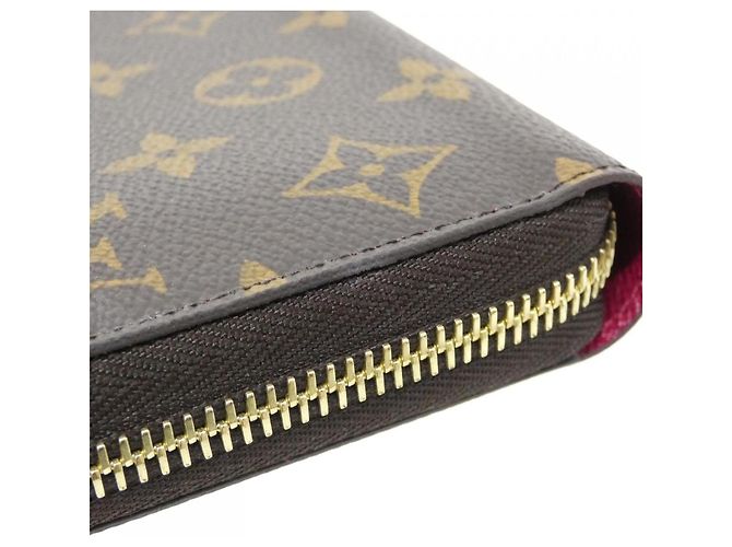 Louis Vuitton Monogram Zippy Wallet M41895 Braun Fuschia - Ansicht 3