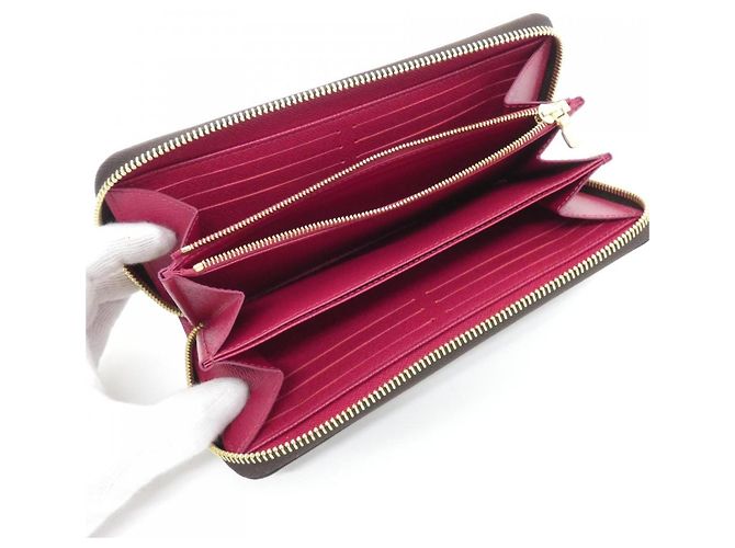 Louis Vuitton Monogram Zippy Wallet M41895 Braun Fuschia - Ansicht 4