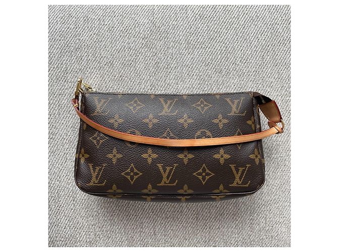 Louis Vuitton Monogram Pochette Accessoires Handtasche Braun Monogramm - Ansicht 10