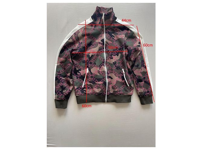 Valentino VLTN Camouflage Trainingsjacke Braun Pink Weiß Grün - Ansicht 11