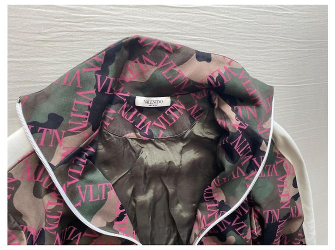 Valentino VLTN Camouflage Trainingsjacke Braun Pink Weiß Grün - Ansicht 3