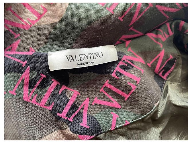 Valentino VLTN Camouflage Trainingsjacke Braun Pink Weiß Grün - Ansicht 4