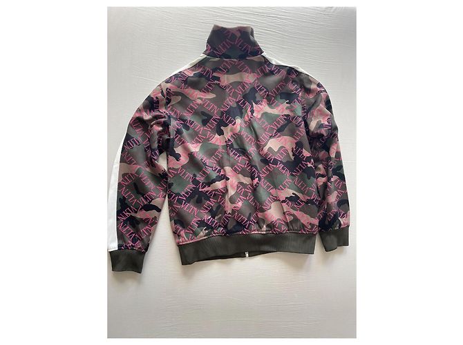 Valentino VLTN Camouflage Trainingsjacke Braun Pink Weiß Grün - Ansicht 5