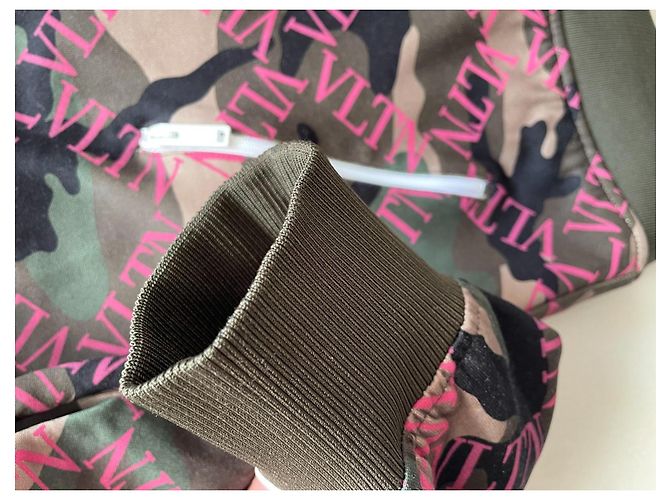 Valentino VLTN Camouflage Trainingsjacke Braun Pink Weiß Grün - Ansicht 7