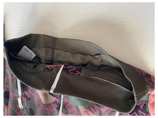 Valentino VLTN Camouflage Trainingsjacke Braun Pink Weiß Grün - Ansicht 8