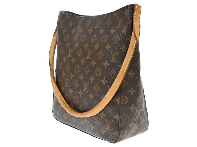 Louis Vuitton Looping Monogram Canvas GM Castaño - vista 3