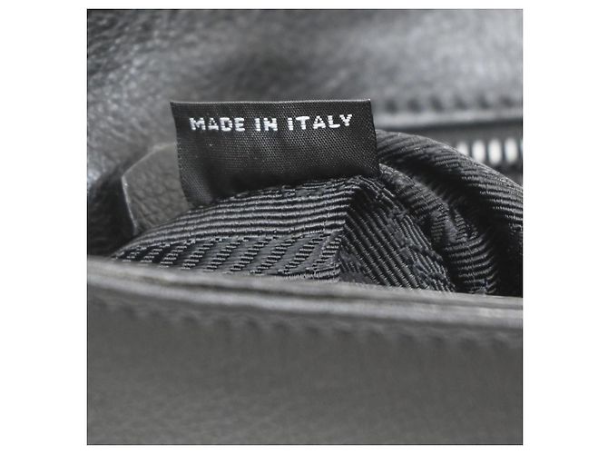 Borsa a patta con catena Prada in vitello lucido borchiato Rosso - vista 6