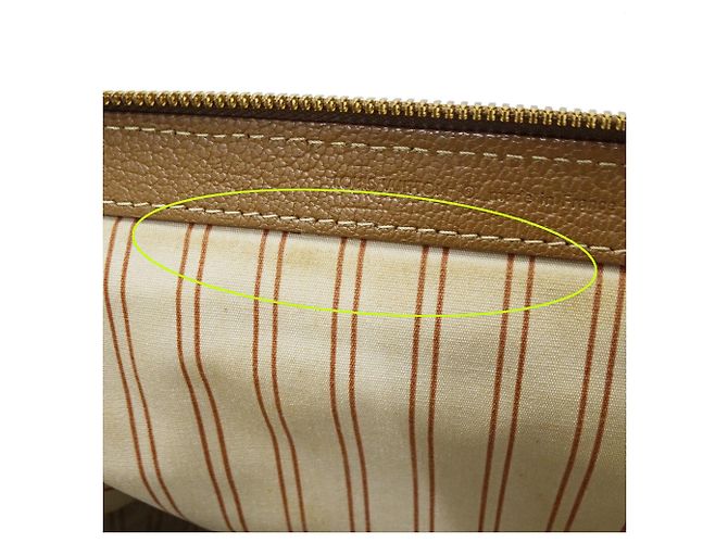 Sac à main Louis Vuitton Canvas Beige Jaune - vue 13