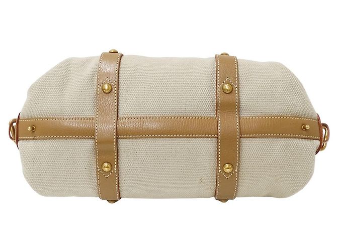 Sac à main Louis Vuitton Canvas Beige Jaune - vue 3
