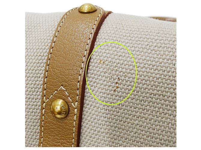 Sac à main Louis Vuitton Canvas Beige Jaune - vue 9