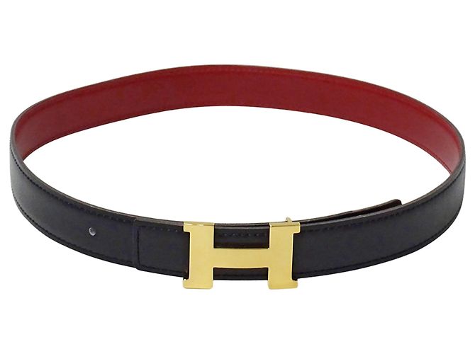 Hermès Hermes Mini Constance Wendelgürtel Schwarz Rot - Ansicht 2