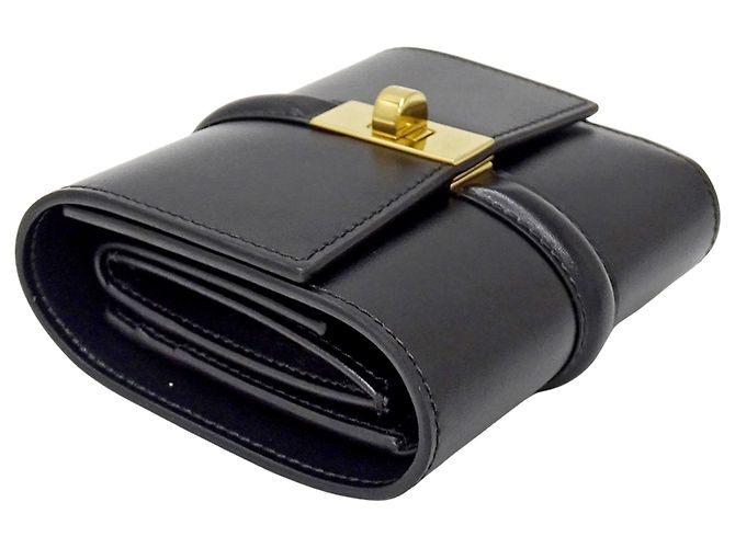 Céline Cartera tri-fold para mujer Celine Negro - vista 3