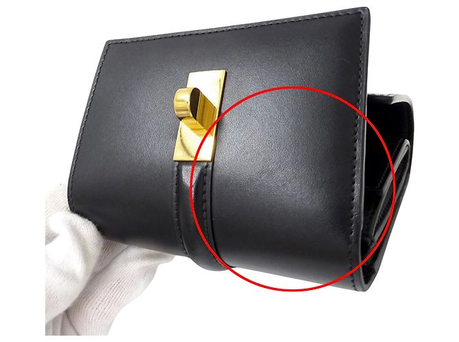 Céline Cartera tri-fold para mujer Celine Negro - vista 7