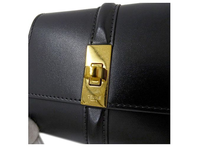 Céline Cartera tri-fold para mujer Celine Negro - vista 8