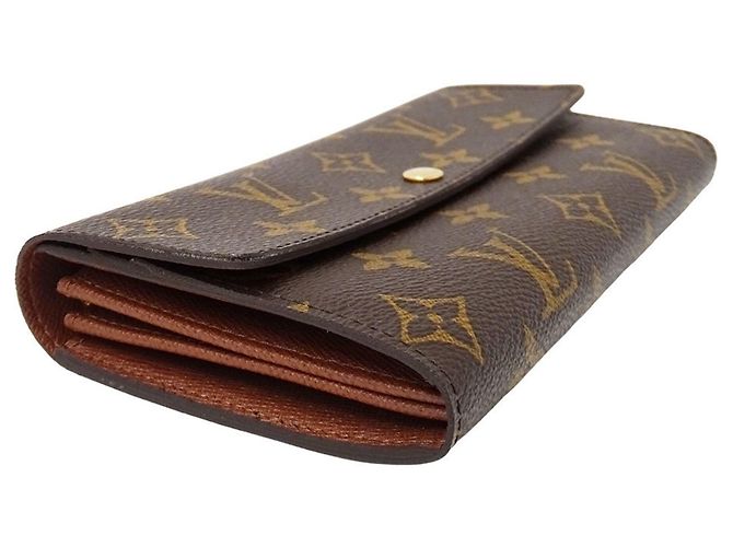 Cartera Larga Monogram Louis Vuitton Castaño Monograma - vista 3