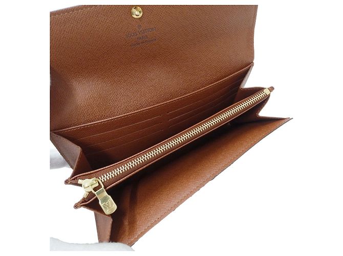 Cartera Larga Monogram Louis Vuitton Castaño Monograma - vista 5