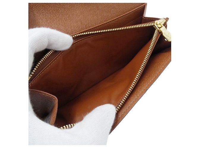 Cartera Larga Monogram Louis Vuitton Castaño Monograma - vista 6