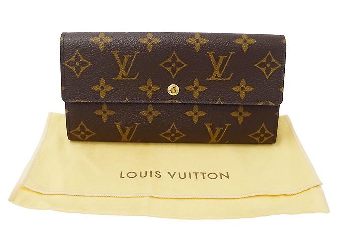 Cartera Larga Monogram Louis Vuitton Castaño Monograma - vista 7