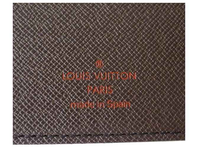 Portafoglio bi-fold da uomo Louis Vuitton Damier Marrone Damier ebene - vista 5