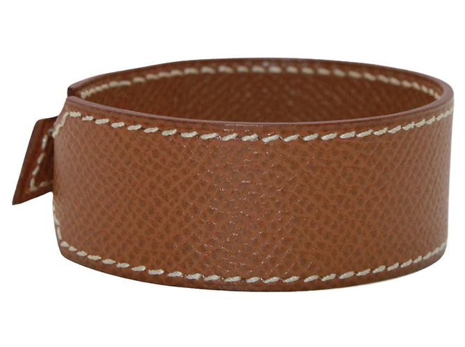 Hermès Hermes HERMES Bracciale Artemis - Pelle Gold Brown Marrone - vista 2