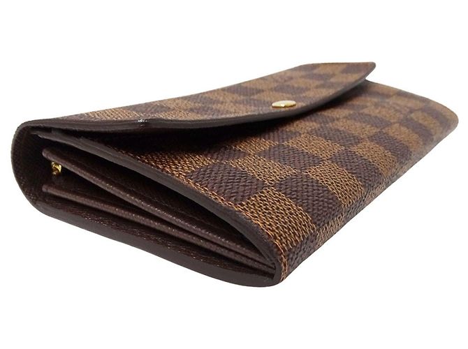 Sarah Cartera larga Louis Vuitton marrón Castaño - vista 3