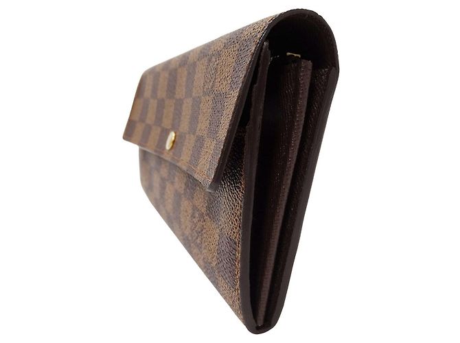 Sarah Cartera larga Louis Vuitton marrón Castaño - vista 4