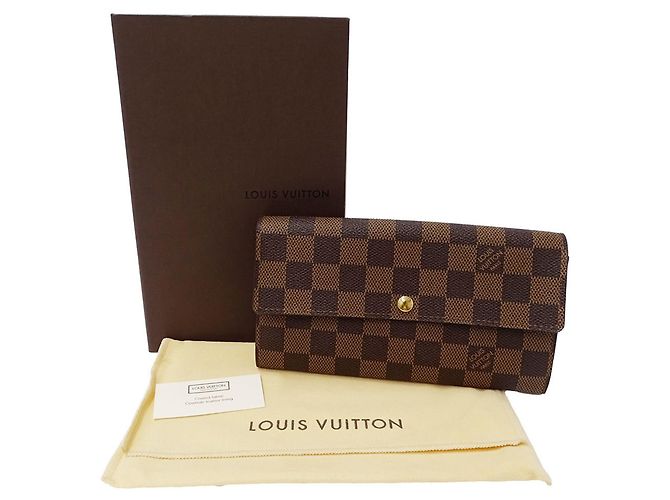 Sarah Cartera larga Louis Vuitton marrón Castaño - vista 5