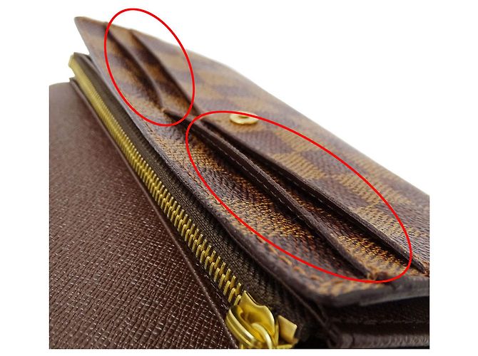 Sarah Cartera larga Louis Vuitton marrón Castaño - vista 9