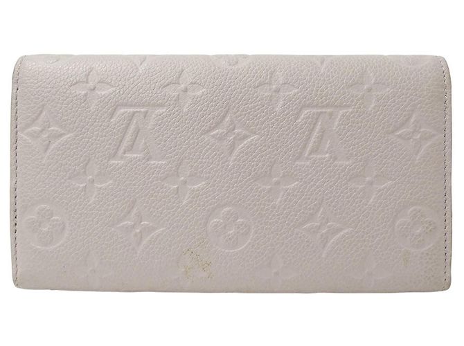 Louis Vuitton Gray Monogram Empreinte langes Portemonnaie Braun - Ansicht 2