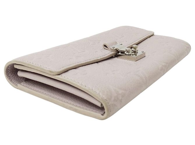 Louis Vuitton Gray Monogram Empreinte langes Portemonnaie Braun - Ansicht 3