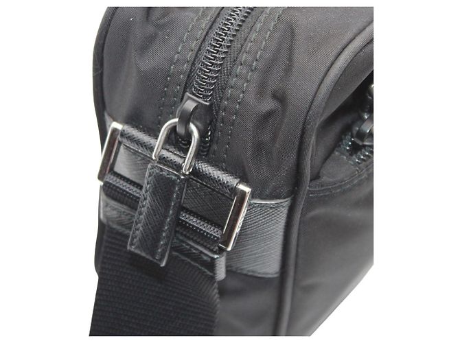 Sac à main en nylon noir pour homme Prada - vue 5