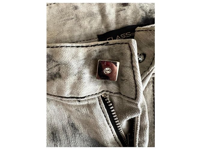 Autre Marque Jeans Class Roberto Cavalli Tie-Dye Nero Bianco Grigio - vista 3