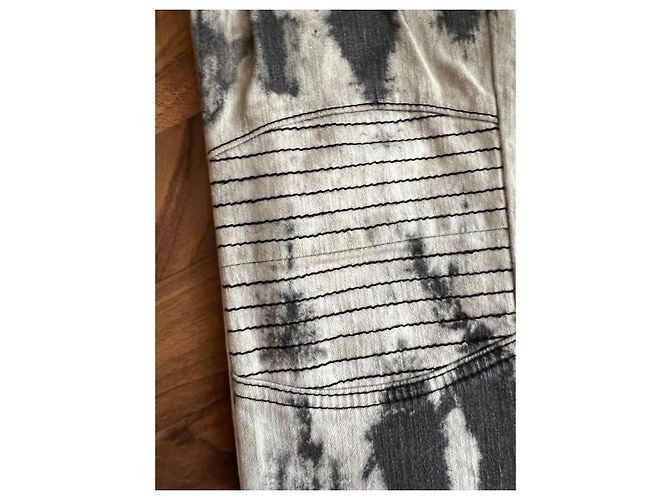 Autre Marque Jeans Class Roberto Cavalli Tie-Dye Nero Bianco Grigio - vista 6