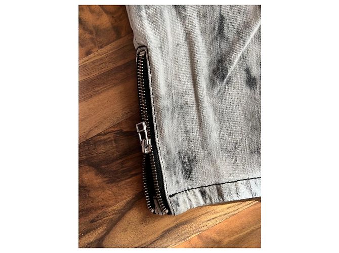 Autre Marque Jeans Class Roberto Cavalli Tie-Dye Nero Bianco Grigio - vista 7