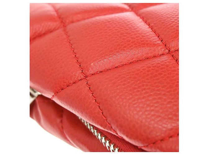 Chanel Timeless CC Expandable Quilted Caviar Large Vermelho - vista 7