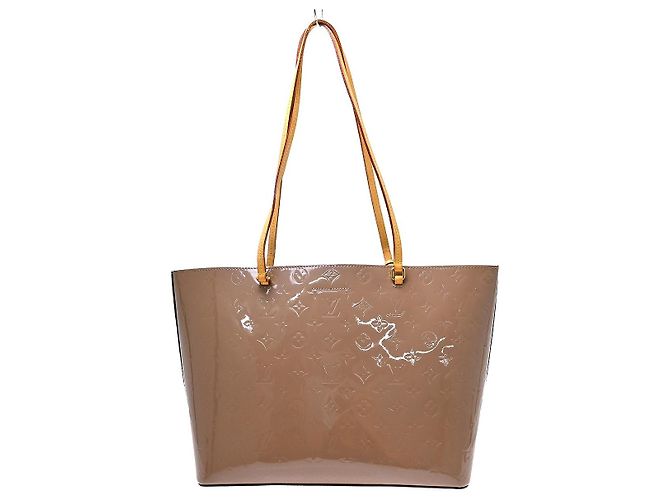 Louis Vuitton Long Beach Monogram Vernis MM Bege - vista 2