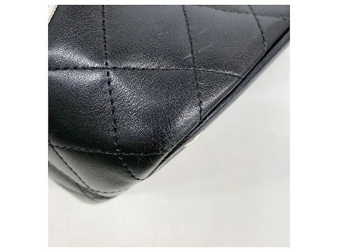 Bolso Tote Chanel Cambon de Piel de Cordero Negro - vista 12