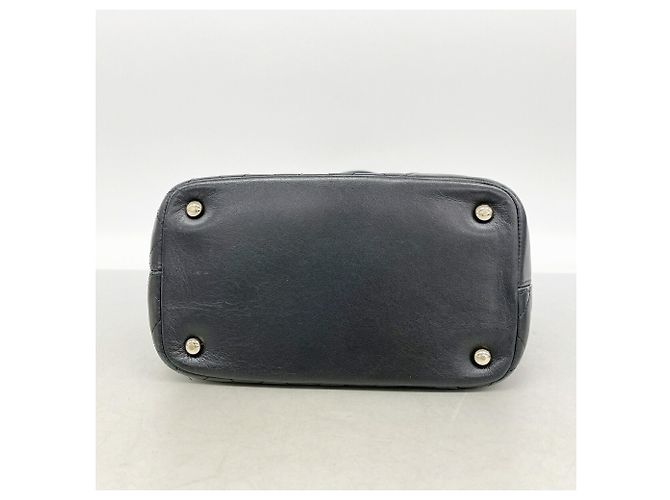 Bolso Tote Chanel Cambon de Piel de Cordero Negro - vista 3