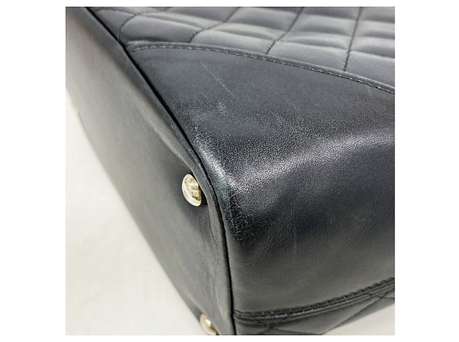 Bolso Tote Chanel Cambon de Piel de Cordero Negro - vista 6