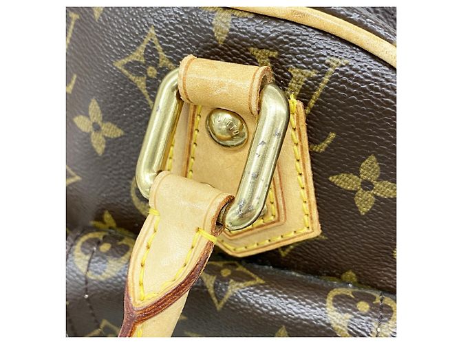 Borsa Louis Vuitton Monogram Manhattan PM Marrone - vista 12