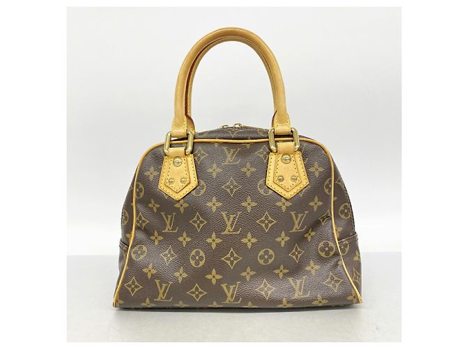Borsa Louis Vuitton Monogram Manhattan PM Marrone - vista 14