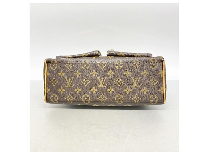 Borsa Louis Vuitton Monogram Manhattan PM Marrone - vista 3