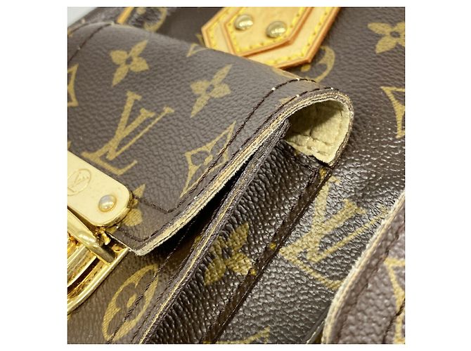 Borsa Louis Vuitton Monogram Manhattan PM Marrone - vista 8
